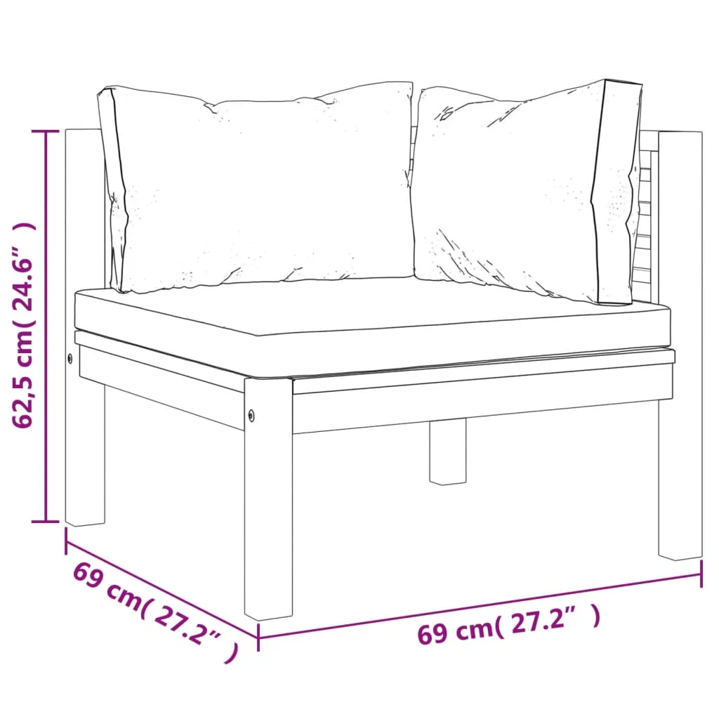ba-vd101947-4 Dvivietė akacijos medienos sodo sofa su pagalvėlėmis