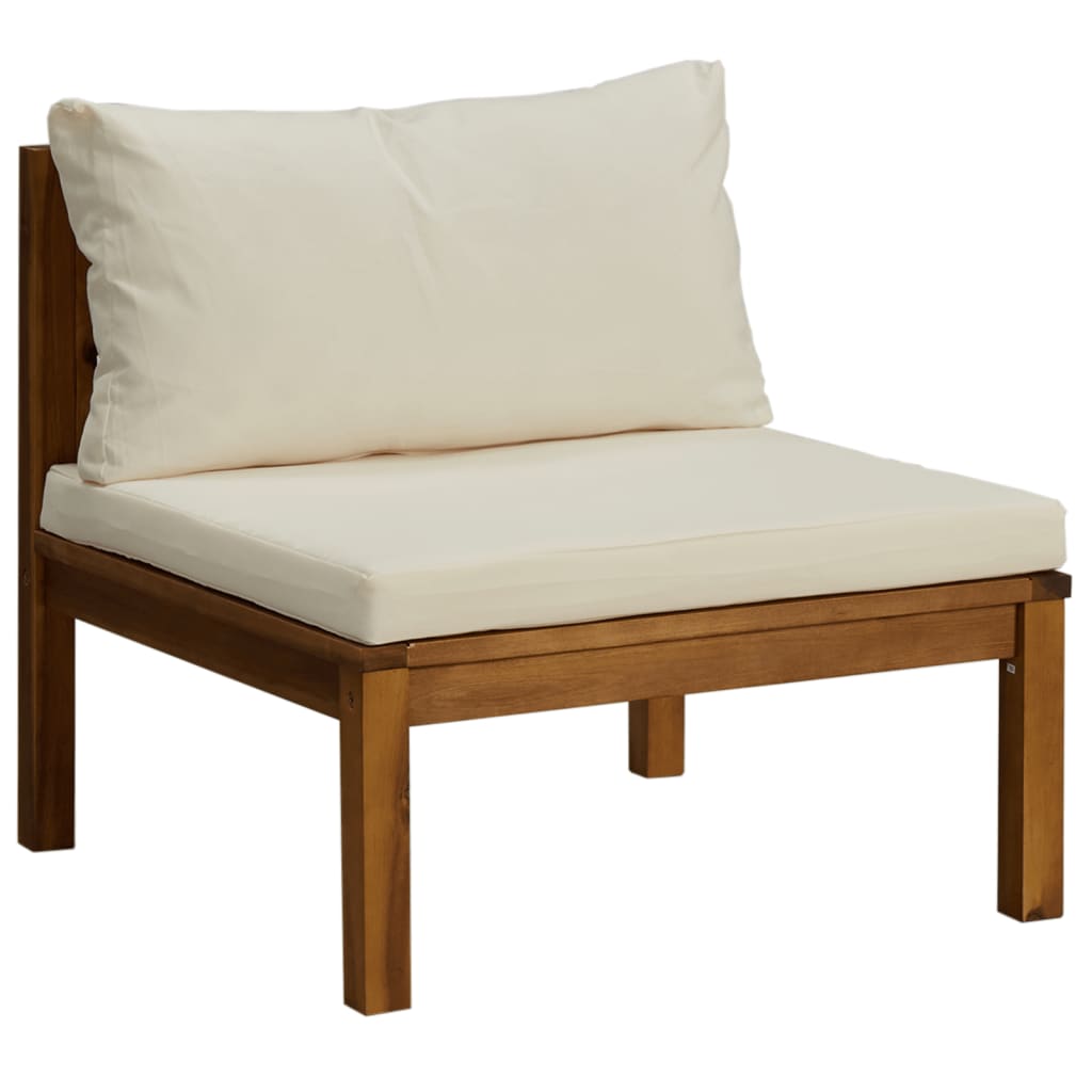 ba-vd101969-3 Trivietė sodo sofa iš akacijos masyvo su kreminėmis pagalvėlėmis