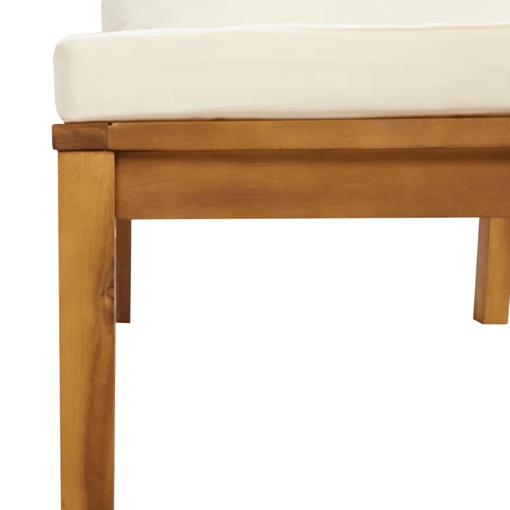 ba-vd101969-4 Trivietė sodo sofa iš akacijos su kreminėmis pagalvėlėmis