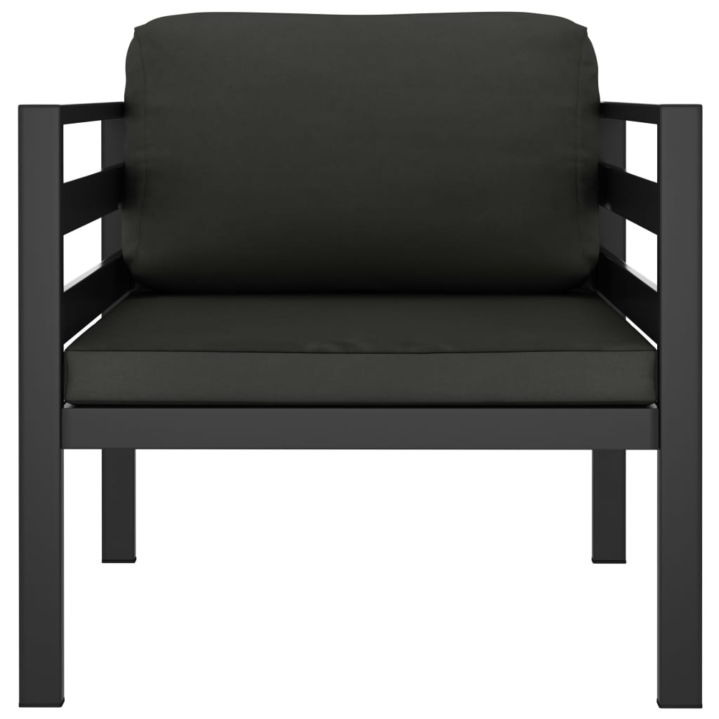 ba-vd103796-3 Antracito sodo komplektas su pagalvėlėmis ir aliuminio rėmu