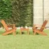 Sodo adirondack komplektas, 3 dalių, akacijos medienos masyvas