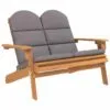 Akacijos medienos sodo adirondack komplektas su stalu
