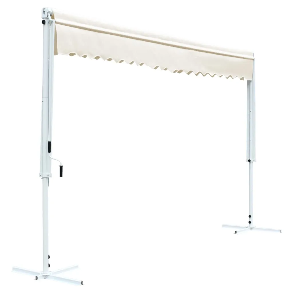 Kreminės spalvos laisvai pastatoma stoginė 600x300 cm