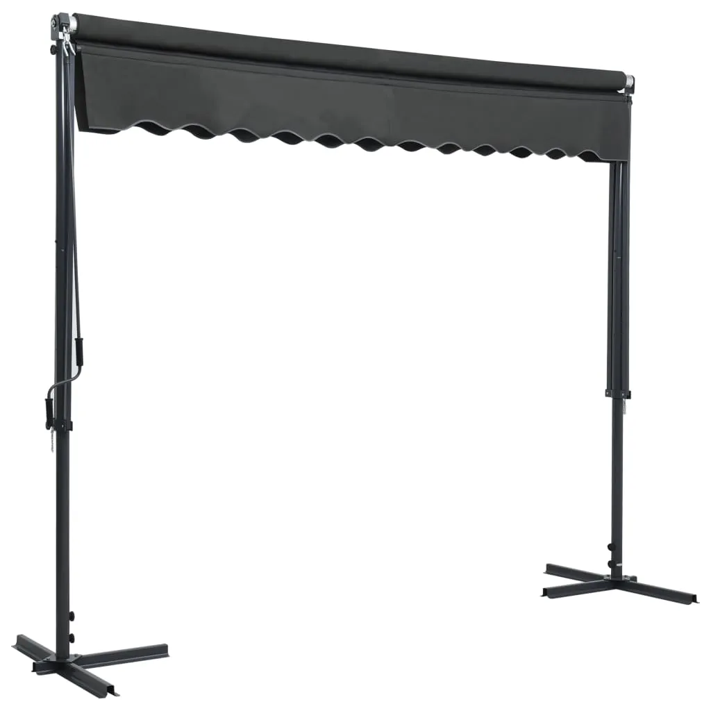 Antracito spalvos laisvai pastatoma stoginė 300x300 cm