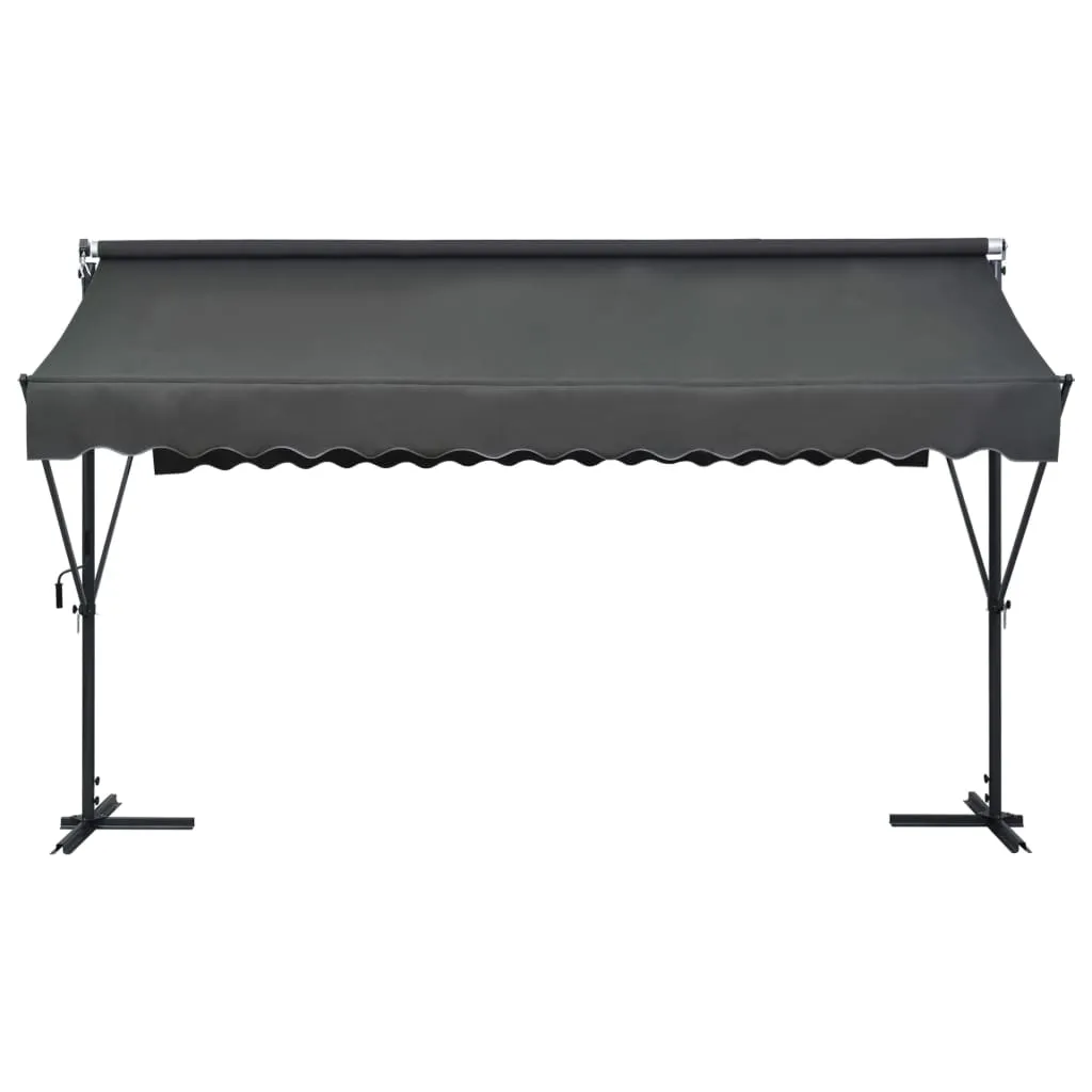 Antracito spalvos laisvai pastatoma stoginė 400x300 cm