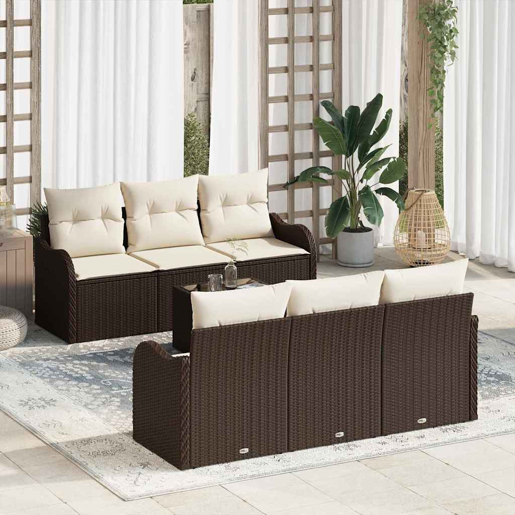 Sodo Sofų Rinkinys Ruda 55 x 55 x 37 cm poliratanas