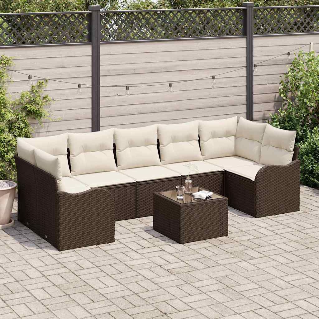 Sodo Sofų Rinkinys Ruda 55 x 55 x 37 cm poliratanas