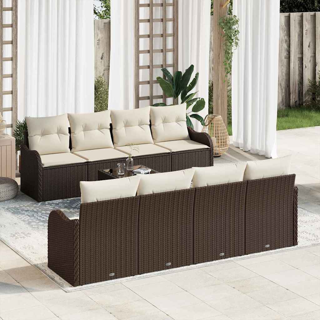 Sodo Sofų Rinkinys Ruda 55 x 55 x 37 cm poliratanas