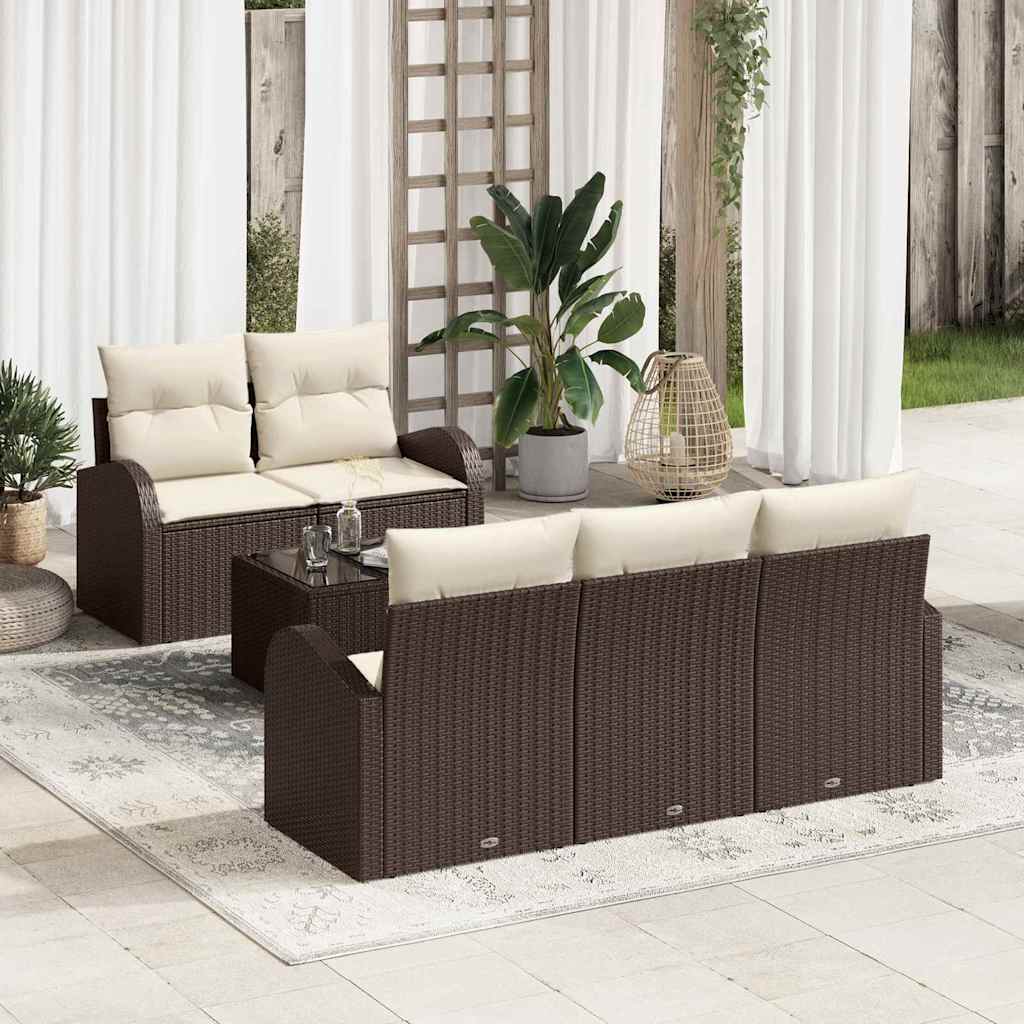 Sodo Sofų Rinkinys Ruda 55 x 55 x 37 cm poliratanas