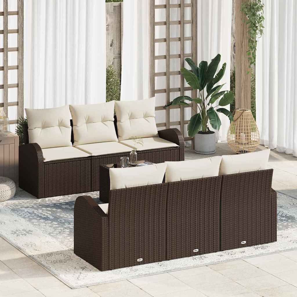 Sodo Sofų Rinkinys Ruda 55 x 55 x 37 cm poliratanas