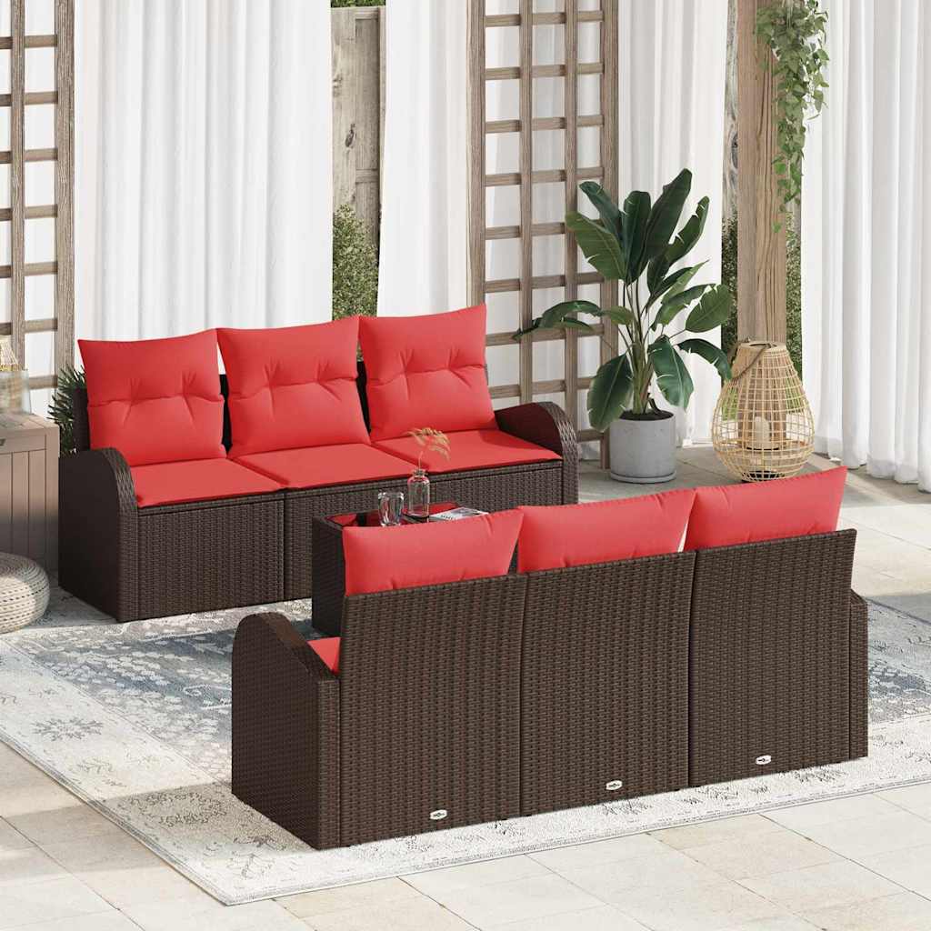 Sodo Sofų Rinkinys Ruda 55 x 55 x 37 cm poliratanas