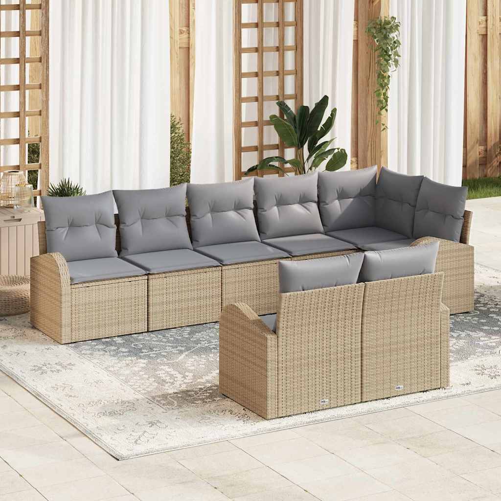 Sodo Sofų Rinkinys 8 pcs poliratanas