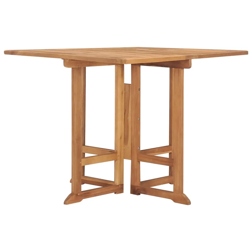 Sulankstomas tikmedžio sodo stalas 90x90x75 cm
