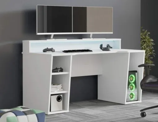 TEZAUR TZRB216B3-Z12M rašomasis-kompiuterinių žaidimų stalas su LED