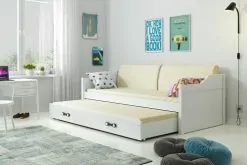 DAWID łóżko 2-poziomowe 200 x 90 BSM biały