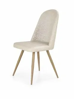K214 chair, spalva: dark cream / honey oak
