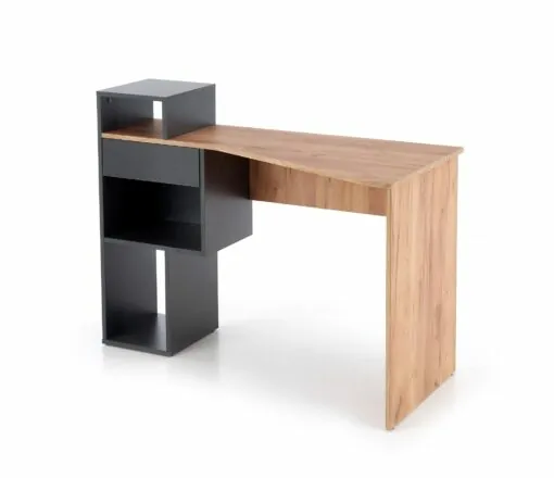 CONTI desk antracite / wotan oak