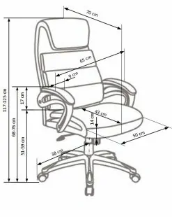 Biuro kėdė SIDNEY chair spalva: black