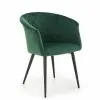 Metalinė kėdė K421 chair dark green