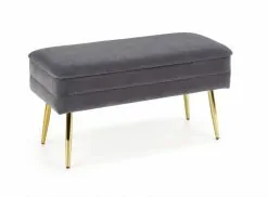 Minkštas baldas VELVA bench Spalva: grey/gold